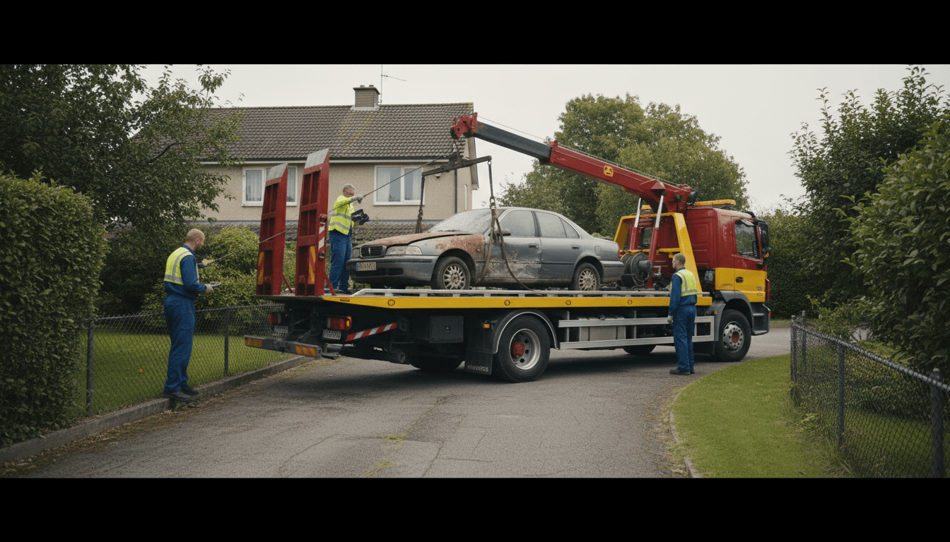 Free towing for junk car removal in Michigan